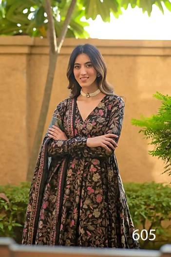 LUCAYA CLORA VOL-06 601 TO 608 DESIGNER ANARKALI SALWAR SUIT WHOLESALER IN INDIA